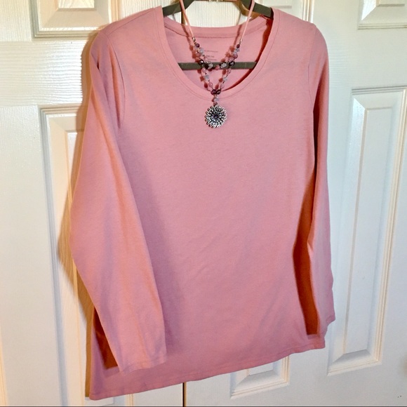 Soft Pink Long Sleeve Top—SIZE XXL - Picture 1 of 4
